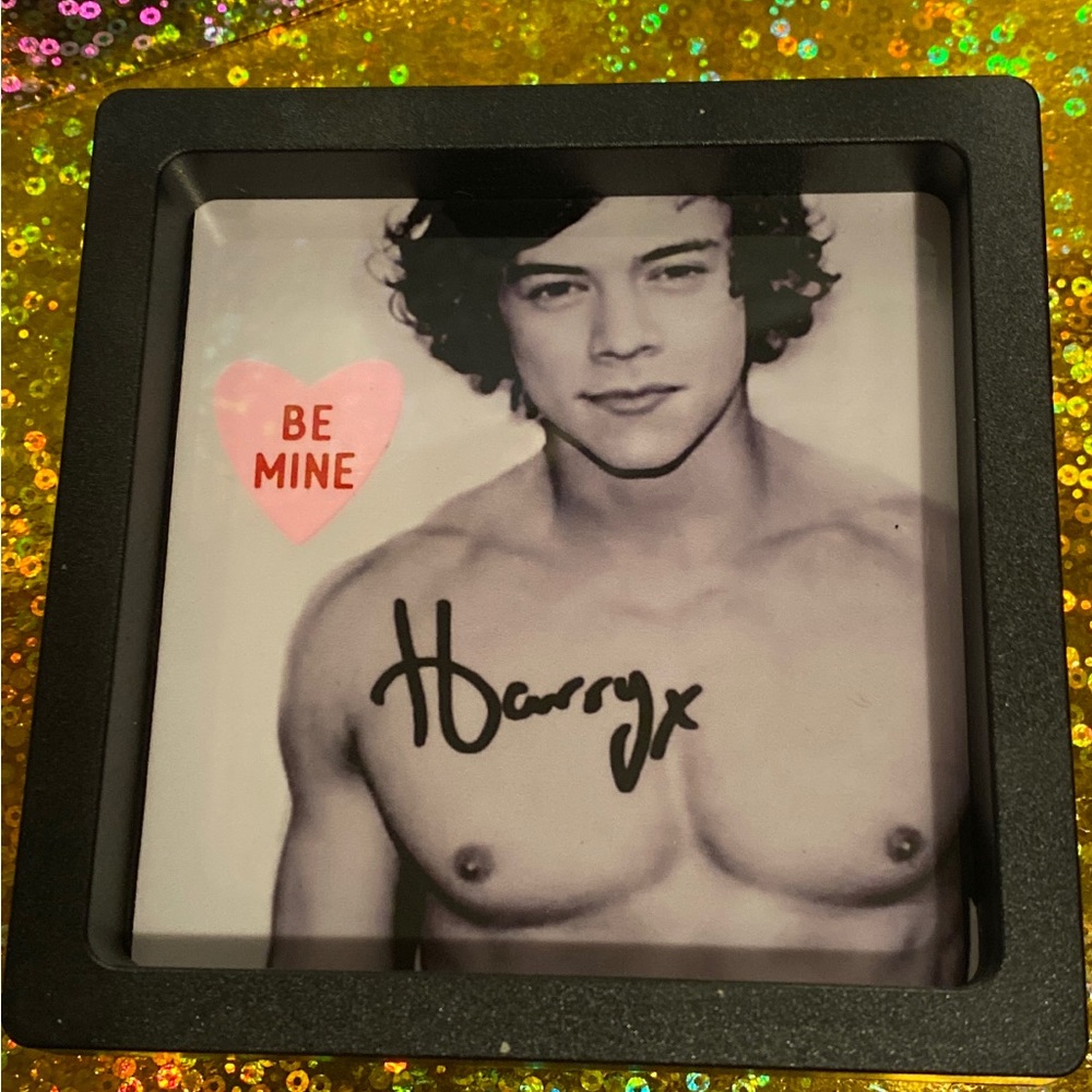 HARRY STYLES LITHO 3.5x3.5 MAGNETIC FRAME BOXED !!